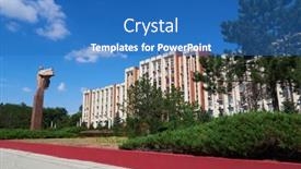  Presentation with government - Presentation having tiraspol-transnistria-moldova-august-25 background and a teal colored foreground