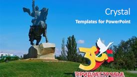  Presentation with independence - Slides consisting of tiraspol-transnistria-moldova-august-25 background and a teal colored foreground