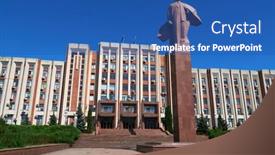  Presentation with government - PPT layouts enhanced with tiraspol-transnistria-moldova-august-25 background and a ocean colored foreground