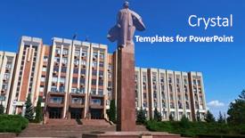  Presentation with government - Beautiful presentation featuring tiraspol-transnistria-moldova-august-25 backdrop and a teal colored foreground