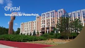  Presentation with government - Theme enhanced with tiraspol-transnistria-moldova-august-25 background and a teal colored foreground