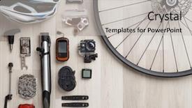  Presentation with tire - Presentation theme enhanced with tire empty place for inscription background and a light gray colored foreground