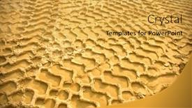  Presentation with tire - PPT layouts consisting of tire track background and a yellow colored foreground