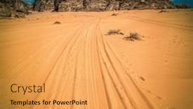  Presentation with rum - Slides enhanced with tire-tracks-on-the-sand background and a yellow colored foreground