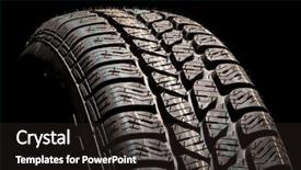  Presentation with tyre - Colorful theme enhanced with tire tyre car backdrop and a dark gray colored foreground
