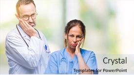  Presentation with mortgage partners - Presentation theme with tired and bored with depression background and a light blue colored foreground