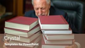  Presentation with lawyer - Presentation with tired-and-stressed-business-man background and a coral colored foreground