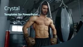  Presentation with tired - Theme having tired-boxer-with-masculine-body background and a tawny brown colored foreground