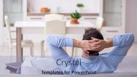  Presentation with tired - Slides having tired-businessman-employee-working background and a light blue colored foreground