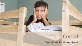  Presentation with tired - Cool new slide set with tired-little-boy-lying backdrop and a lemonade colored foreground