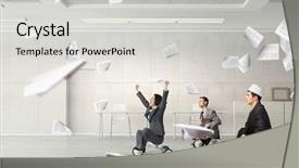  Presentation with grown - Cool new slides with tired to be grown ups mixed media backdrop and a light gray colored foreground