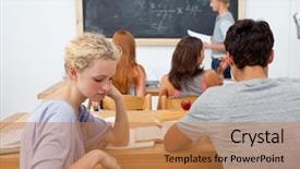  Presentation with familly getting a new born baby - Audience pleasing presentation consisting of tired young teenager getting bored backdrop and a  colored foreground