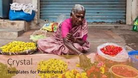  Presentation with vendor - Presentation design consisting of tiruchirapalli-india-february-14-2013 background and a gold colored foreground