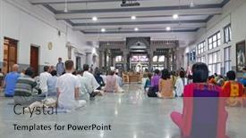  Presentation with december - Audience pleasing presentation design consisting of tiruvanamalai-india-december-14-2018 backdrop and a  colored foreground