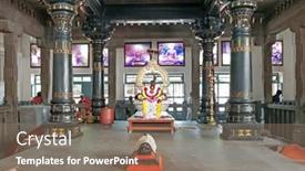  Presentation with 2018 - Slide deck having tiruvanamalai-india-december-8-2018 background and a gray colored foreground