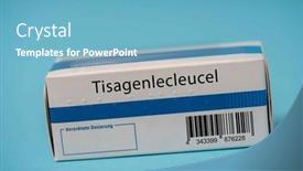  Presentation with medical therapy - PPT theme featuring tisagenlecleucel-chimeric-antigen-receptor-car background and a teal colored foreground