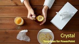  Presentation with tissue paper - Slides featuring tissue - health traditional medicine and ethnoscience background and a tawny brown colored foreground