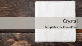  Presentation with tissue culture - PPT layouts featuring tissue culture - white paper napkins on dark background and a light gray colored foreground