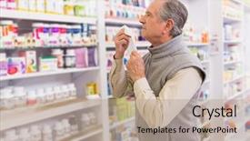  Presentation with tissue - Slide deck having tissue in the pharmacy background and a mint green colored foreground