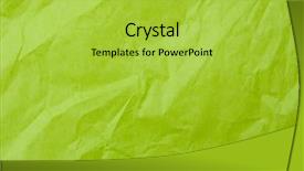  Presentation with tissue paper - Presentation theme with tissues - green tissue paper background and a yellow colored foreground