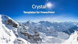  Presentation with horizon - Beautiful presentation theme featuring tita - beautiful view from the swiss backdrop and a  colored foreground