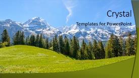  Presentation with alps - Cool new slides with tita - swiss alps at murren switzerland backdrop and a light blue colored foreground