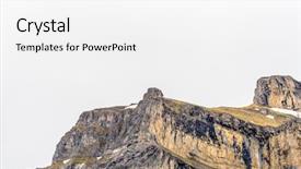  Presentation with alps - Audience pleasing theme consisting of tita - swiss alps at murren switzerland backdrop and a white colored foreground