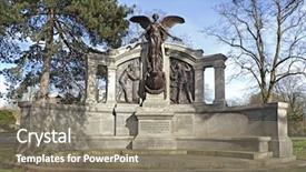  Presentation with titanic - Cool new PPT theme with titanic engineers memorial in southampton backdrop and a gray colored foreground
