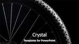  Presentation with mountain bike - Slide set with modern mtb race mountain bike background and a black colored foreground