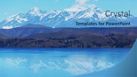  Presentation with america - Beautiful slide deck featuring titikaka-lake-in-peru-south backdrop and a light blue colored foreground