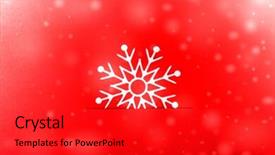  Presentation with vintage christmas - Slides featuring title card - vintage christmas postcard with true background and a red colored foreground