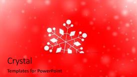  Presentation with vintage pape - PPT theme having title card - vintage christmas postcard with true background and a red colored foreground