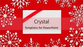  Presentation with vintage christmas - Beautiful PPT layouts featuring title card - vintage christmas postcard with true backdrop and a red colored foreground