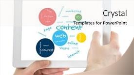  Presentation with touch screen - Cool new slide deck with  backdrop and a  colored foreground