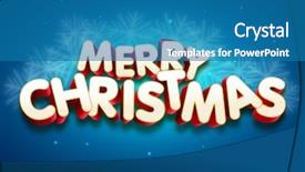 Presentation with sparkle christmas wallpaper blur christmas - Audience pleasing theme consisting of title cover design - 3d merry christmas typography backdrop and a teal colored foreground