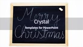  Presentation with merry christmas - Slides consisting of title cover design - merry christmas text on small background and a wine colored foreground