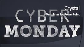  Presentation with title - Theme having title for celebration of cyber background and a dark gray colored foreground