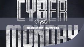  Presentation with title - PPT theme with title for celebration of cyber background and a gray colored foreground