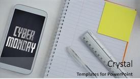  Presentation with title - Slides with title for celebration of cyber background and a light gray colored foreground