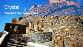  Presentation with morocco - Cool new presentation theme with coloful autumn leaves on a wooden table backdrop and a gold colored foreground