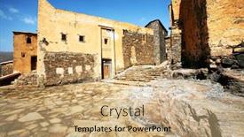  Presentation with africa - PPT theme enhanced with tizourgane-kasbah-morocco-africa background and a coral colored foreground