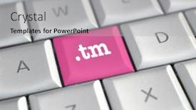  Presentation with name - Theme having tm-domain-name background and a light gray colored foreground