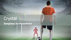  Presentation with penalty - Theme having to take a penalty background and a gray colored foreground