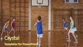  Presentation with penalty - Theme consisting of to take a penalty background and a tawny brown colored foreground