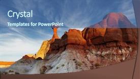  Presentation with mushroom fly agaricus - Slides consisting of toadstool hoodoo amazing mushroom shaped background and a  colored foreground