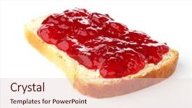  Presentation with currant - Presentation theme having toast with butter and red currant jam background and a lemonade colored foreground