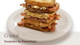  Presentation with peanut - Slide deck enhanced with toast-with-peanut-butter-banana background and a mint green colored foreground