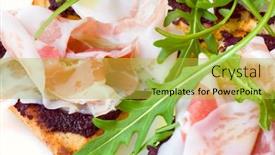  Presentation with rocket - Slides consisting of toast-with-rocket-salad background and a yellow colored foreground