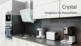 Presentation with kitchen design - Presentation design featuring toaster - modern luxury black and white background and a white colored foreground