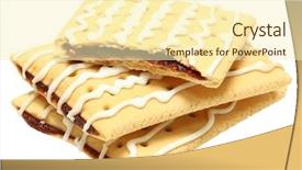  Presentation with gluten - PPT layouts having toaster - three gluten free poptarts stacked background and a cream colored foreground
